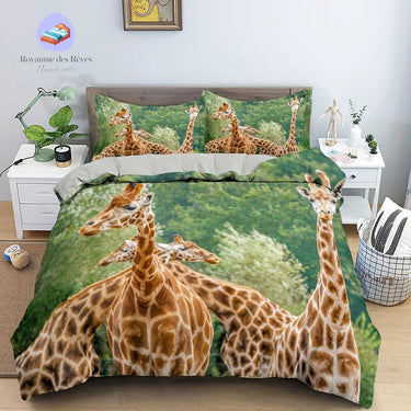 Housse de Couette Girafe Groupe